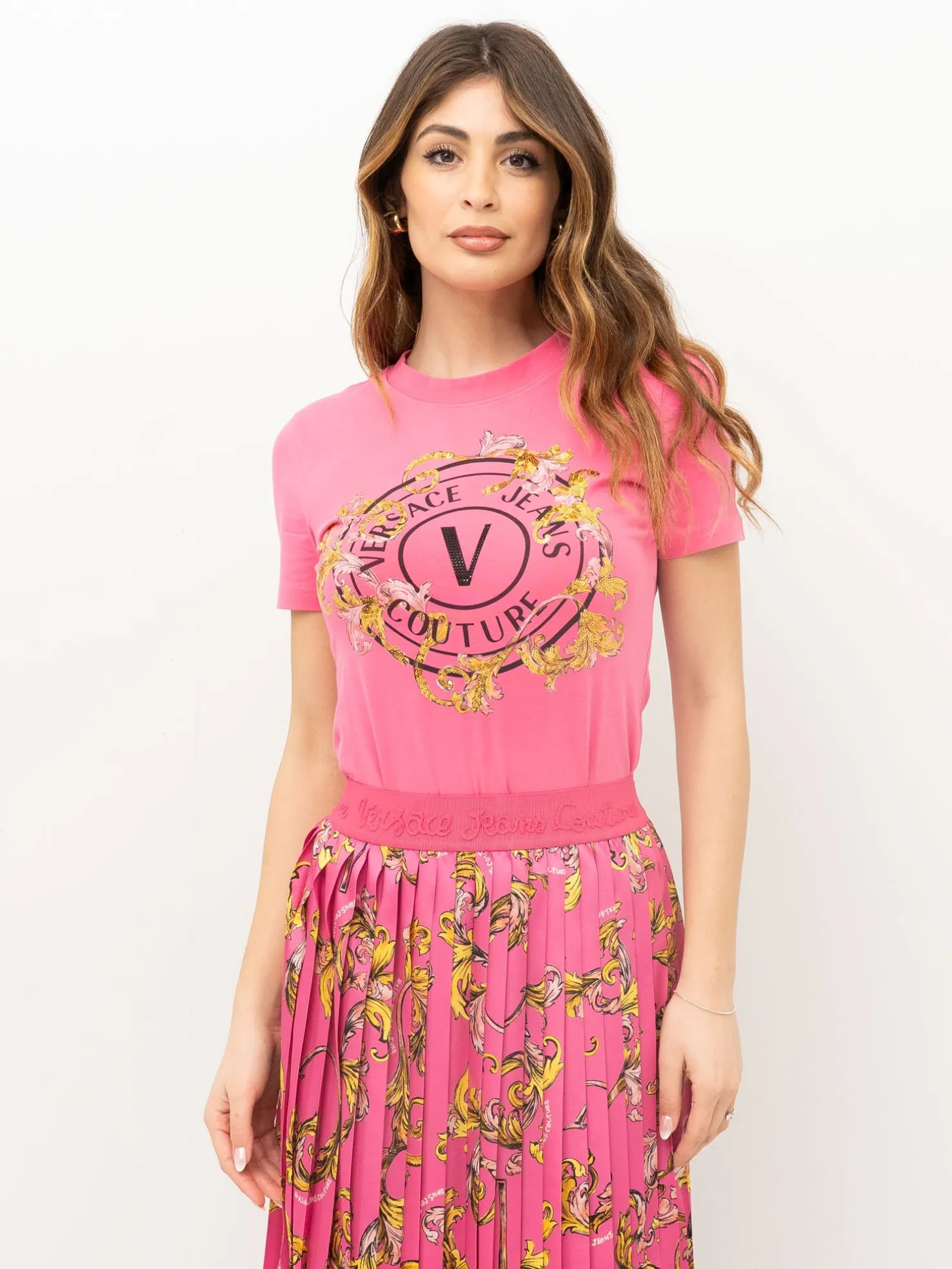 T-SHIRT VERSACE JEANS COUTURE 78HAHC01 CJ02C